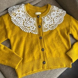 Maeve crochet collar cardigan XS